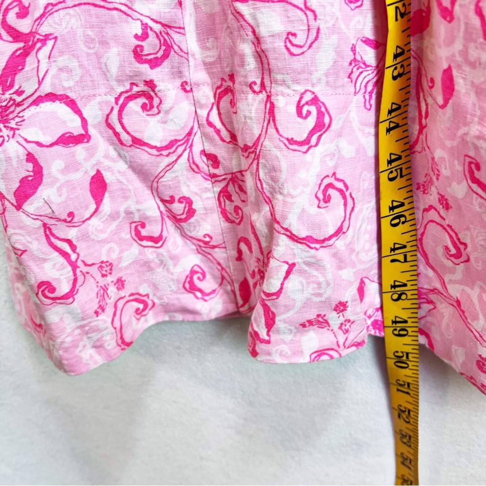 Lilly Pulitzer Linen Calina Midi Dress Size 6 Pink NWT - Picture 7 of 16
